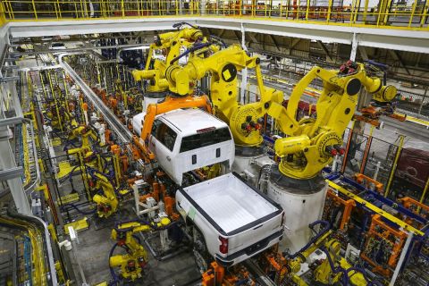 A General Motors assembly line